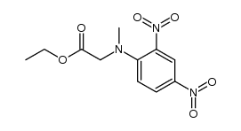 N-methyl-N-(2,4-dinitrophenyl)glycine ethyl ester Structure