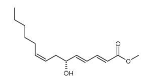 (R,2E,4E,8Z)-methyl 6-hydroxytetradeca-2,4,8-trienoate Structure