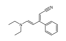 (E,E)-5-diethylamino-3-phenylpentadienenitrile Structure