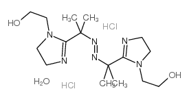 2,2'-azobis[2-[1-(2-hydroxyethyl)-2-imidazolin-2-yl]propane] dihydrochloride monohydrate Structure