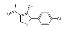 2-(4-chlorophenyl)-3-hydroxy-4-methylcarbonyl-2,5-dihydrothiophene Structure