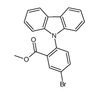 methyl 5-bromo-2-(9H-carbazol-9-yl)benzoate结构式