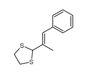 (E)-2-(1-phenylprop-1-en-2-yl)-1,3-dithiolane Structure