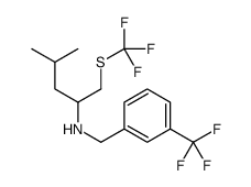 4-Methyl-N-[3-(trifluoromethyl)benzyl]-1-[(trifluoromethyl)sulfan yl]-2-pentanamine结构式
