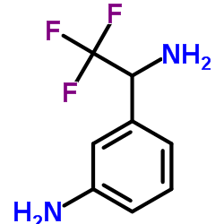 3-(1-Amino-2,2,2-trifluoroethyl)aniline Structure