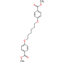 Dimethyl 4,4'-[1,6-hexanediylbis(oxy)]dibenzoate结构式