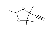 1,3-Dioxolane,4-ethynyl-2,4,5,5-tetramethyl- Structure