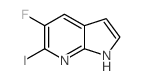 5-Fluoro-6-iodo-1H-pyrrolo[2,3-b]pyridine结构式