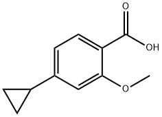 4-环丙基-2-甲氧基苯甲酸结构式