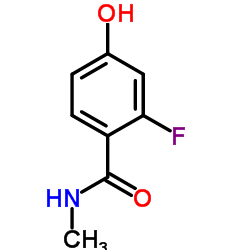 2-Fluoro-4-hydroxy-N-methylbenzamide Structure