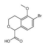 6-bromo-5-(methyloxy)-3,4-dihydro-1H-isochromene-1-carboxylic acid Structure