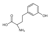 (2S)-2-amino-4-(3-hydroxyphenyl)butanoic acid结构式