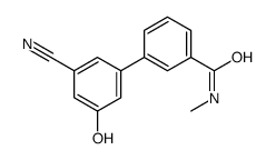 3-(3-cyano-5-hydroxyphenyl)-N-methylbenzamide结构式