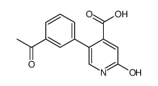 5-(3-acetylphenyl)-2-oxo-1H-pyridine-4-carboxylic acid Structure