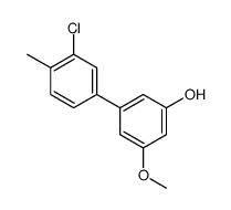 3-(3-chloro-4-methylphenyl)-5-methoxyphenol结构式