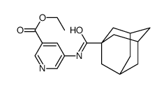 5-(ADAMANT-1-YLAMINO)NICOTINIC ACID ETHYL ESTER structure