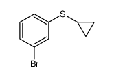 (3-Bromophenyl)(cyclopropyl)sulfane结构式