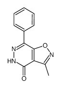 3-methyl-7-phenylisoxazolo[4,5-d]pyridazin-4(5H)-one结构式