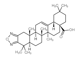 Olean-12-eno[2,3-c][1,2,5]oxadiazol-28-oic acid structure