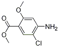 Methyl 4-AMino-5-chloro-2-Methoxybenzoate结构式