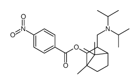 [2-[[di(propan-2-yl)amino]methyl]-4,7,7-trimethyl-3-bicyclo[2.2.1]heptanyl] 4-nitrobenzoate Structure