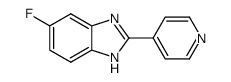 5-fluoro-2-(pyridin-4-yl)-1H-benzo[d]imidazole结构式