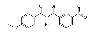 (2RS:3SR)-2,3-dibromo-3-(3-nitro-phenyl)-1-(4-methoxy-phenyl)-propanone-(1) Structure