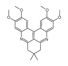 2,3,11,12-Tetramethoxy-7,7-dimethyl-7,8-dihydro-6H-quino(2,3,4-kl)acridine Structure