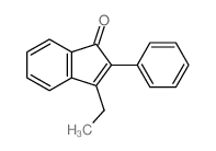 1H-Inden-1-one,3-ethyl-2-phenyl- Structure