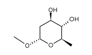 methyl 2,6-dideoxy-α-D-arabino-hexopyranoside结构式