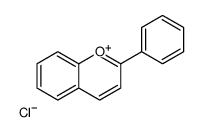 2-phenyl-1-benzopyrylium chloride结构式