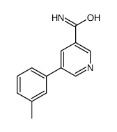 5-(3-methylphenyl)pyridine-3-carboxamide结构式