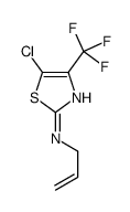 5-chloro-N-prop-2-enyl-4-(trifluoromethyl)-1,3-thiazol-2-amine结构式