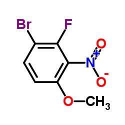 1-Bromo-2-fluoro-4-methoxy-3-nitrobenzene structure