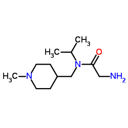 N-Isopropyl-N-[(1-methyl-4-piperidinyl)methyl]glycinamide Structure