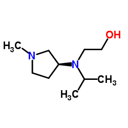 2-{Isopropyl[(3S)-1-methyl-3-pyrrolidinyl]amino}ethanol Structure
