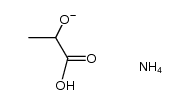DL-lactic acid , ammonium lactate Structure