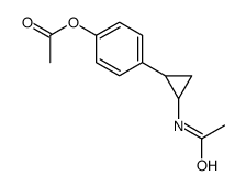 [4-(2-acetamidocyclopropyl)phenyl] acetate Structure