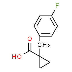 1-(4-Fluorobenzyl)cyclopropanecarboxylic acid structure