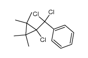 1-chloro-1-(α,α-dichlorobenzyl)-2,2,3,3-tetramethylcyclopropane结构式