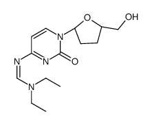 N,N-diethyl-N'-[1-[(2R,5S)-5-(hydroxymethyl)oxolan-2-yl]-2-oxopyrimidin-4-yl]methanimidamide Structure