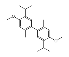 1-methoxy-4-(4-methoxy-2-methyl-5-propan-2-ylphenyl)-5-methyl-2-propan-2-ylbenzene结构式