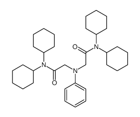 N,N-dicyclohexyl-2-(N-[2-(dicyclohexylamino)-2-oxoethyl]anilino)acetamide结构式