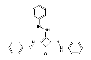 cyclobutanetetraone tris(phenylhydrazone)结构式