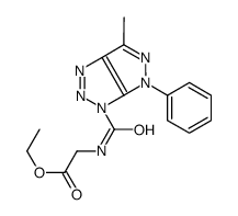 ethyl 2-[(6-methyl-4-phenylpyrazolo[3,4-d]triazole-3-carbonyl)amino]acetate结构式
