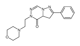 5-(2-morpholin-4-ylethyl)-2-phenyl-3,3a-dihydropyrazolo[1,5-d][1,2,4]triazin-4-one Structure
