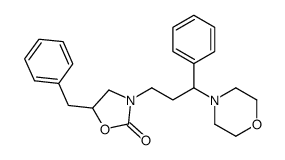 5-benzyl-3-(3-morpholin-4-yl-3-phenylpropyl)-1,3-oxazolidin-2-one结构式