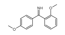 (p-Methoxy-phenyl)-(o-methoxy-phenyl)-ketimin结构式
