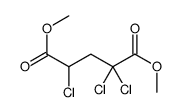dimethyl 2,2,4-trichloropentanedioate Structure