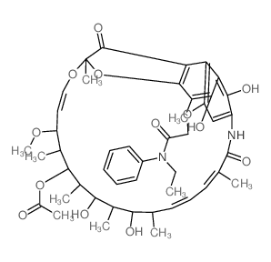 Rifamycin,4-O-[2-(ethylphenylamino)-2-oxoethyl]- (9CI) structure
